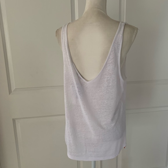 Vince Linen Double V-Neck Tank - Picture 13 of 15